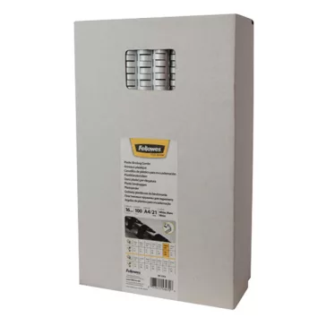   Iratspirál műanyag FELLOWES 16mm fehér műanyag spirál 101-120 lap 100 darabos