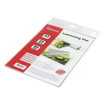 Lamináló fólia OPTIMA A/4 80 mikron fényes 25/csom