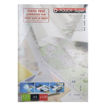   Lamináló fólia OPUS A/4 216x303mm 125 mikron fényes 100/dob