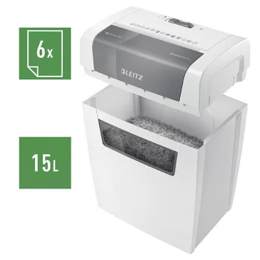   Iratmegsemmisítő LEITZ IQ Home Paper konfetti P4 6 lap fehér