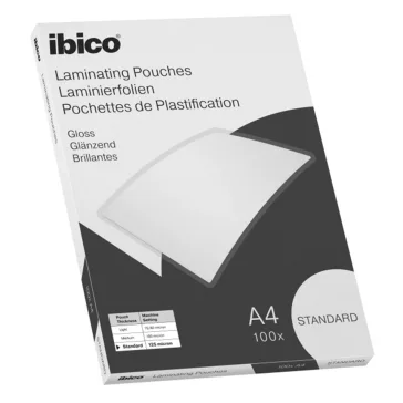 Lamináló fólia IBICO A/4 125 mikron fényes 100/csom