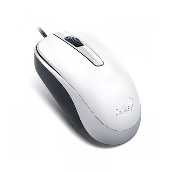 Egér vezetékes GENIUS DX-120 USB fehér Egér vezetékes GENIUS DX-120 USB fehér