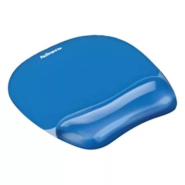   Egéralátét géltöltésű csuklótámasszal FELLOWES Crystal Gel kék