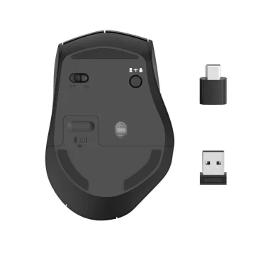   Egér vezeték nélküli HAMA MW-600 2,4 GHz + USB-C 2400 DPI fekete