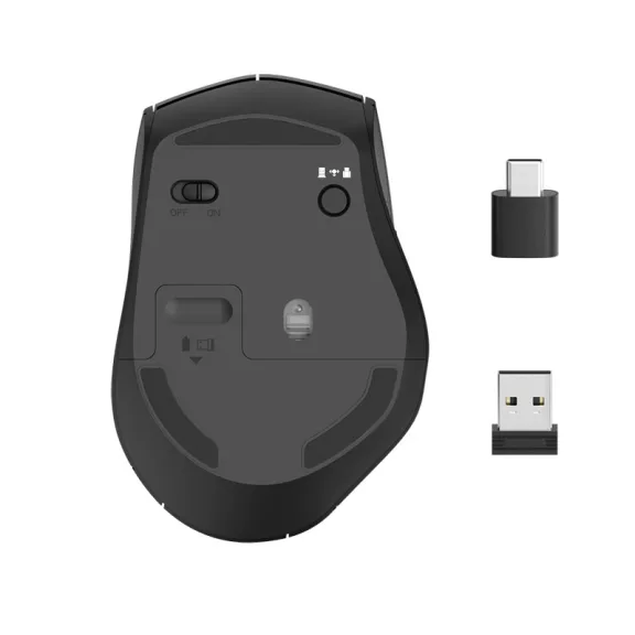 Egér vezeték nélküli HAMA MW-600 2,4 GHz + USB-C 2400 DPI fekete Egér vezeték nélküli HAMA MW-600 2,4 GHz + USB-C 2400 DPI fekete