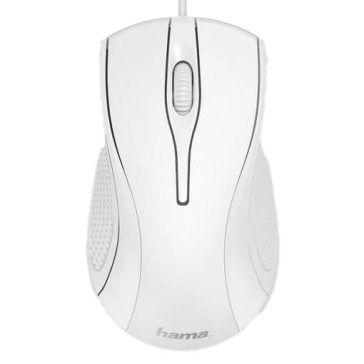 Egér vezetékes HAMA MC-200 USB 1200 DPI fehér