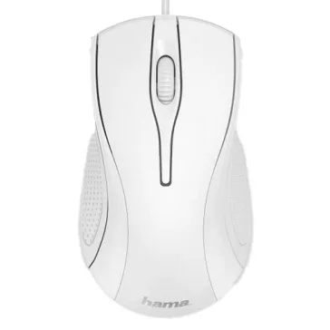Egér vezetékes HAMA MC-200 USB 1200 DPI fehér