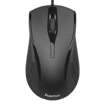 Egér vezetékes HAMA MC-200 USB 1200 DPI fekete