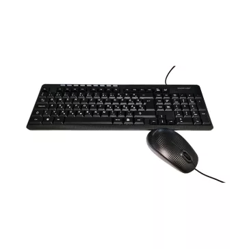  Billentyűzet + egér vezetékes SILVERLINE MMS-8188 multimédiás USB fekete