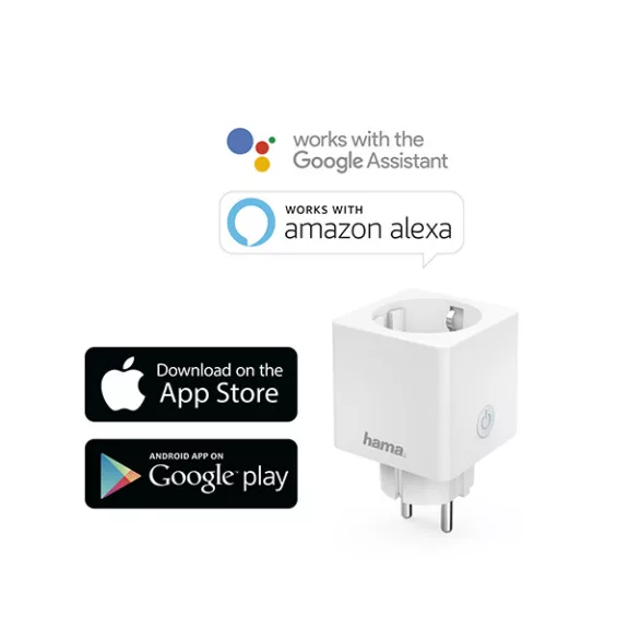 Konnektor HAMA okos WIFI mini fogyasztásmérővel Konnektor HAMA okos WIFI mini fogyasztásmérővel