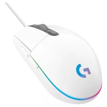   Egér vezetékes LOGITECH G102 LightSync USB 6 gombos 8000 DPI fehér