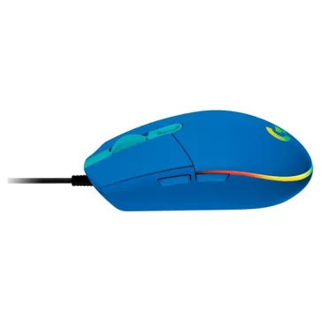   Egér vezetékes LOGITECH G102 LightSync USB 6 gombos 8000 DPI kék
