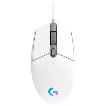   Egér vezetékes LOGITECH G203 Lightsync USB 6 gombos 8000 DPI fehér