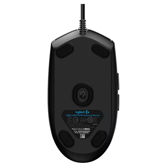 Egér vezetékes LOGITECH G203 LightSync USB 6 gombos 8000 DPI fekete Egér vezetékes LOGITECH G203 LightSync USB 6 gombos 8000 DPI fekete
