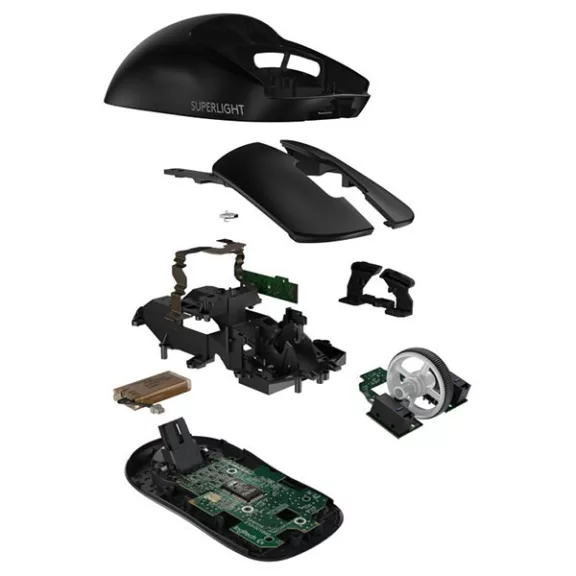 Egér vezetékes LOGITECH Pro X Superlight 2,4 Ghz 5 gombos 25600 DPI fekete Egér vezetékes LOGITECH Pro X Superlight 2,4 Ghz 5 gombos 25600 DPI fekete