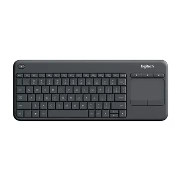   Billentyűzet vezeték nélküli LOGITECH K400 Plus Touchpad fekete