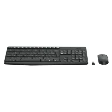   Billentyűzet vezeték nélküli LOGITECH MK235 HUN 2,4 Ghz szürke