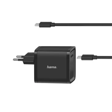   Hálózati töltő HAMA univerzális hálózati USB Type-c  "PD" 5-20V, 45W