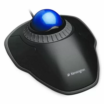  Egér vezetékes KENSINGTON optikai Orbit Trackball görgető gyűrűvel fekete/kék