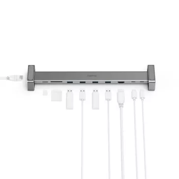   Elosztó HUB HAMA USB Type-C + 4xUSB 3.1/HDMI/LAN/USB Type-C/PD/SD