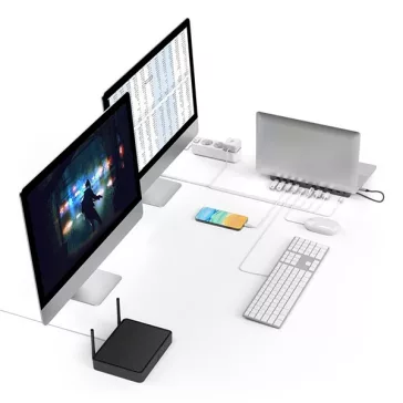   Elosztó HUB HAMA USB Type-C + 4xUSB 3.2/2xHDMI/DP/LAN/USB Type-C/PD/SD