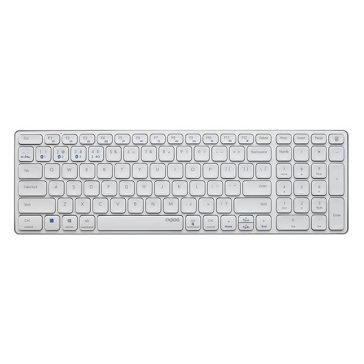   Billentyűzet vezeték nélküli RAPOO E9700M Bluetooth 2,4 GHz fehér