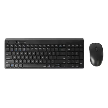   Billentyűzet  + egér vezeték nélküli RAPOO 8050T Bluetooth 2,4 GHz fekete