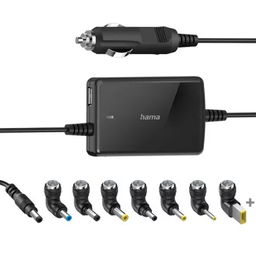   Autós notebook töltő HAMA Slim&Light univerzális 15-19V 70W