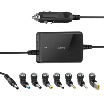   Autós notebook töltő HAMA Slim&Light univerzális 15-19V 70W