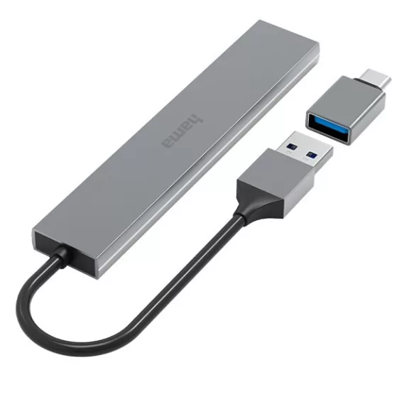 Elosztó HUB HAMA USB 3.2 + 4xUSB