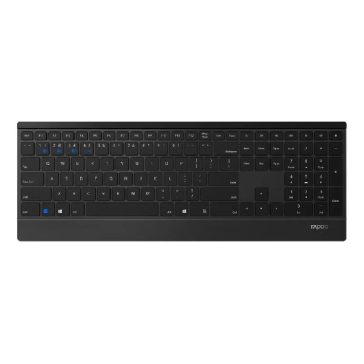   Billentyűzet vezeték nélküli RAPOO 9500M Bluetooth 2,4 Ghz fekete