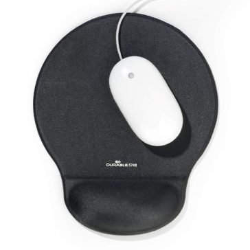   Egéralátét DURABLE géltöltésű csuklótámasszal ovális grafit
