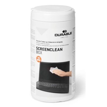 Tisztítókendő DURABLE képernyőhöz 100 darabos