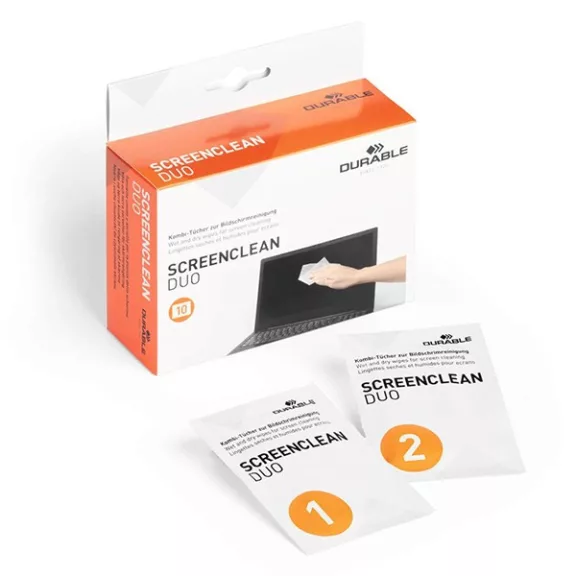 Tisztító szett DURABLE Screenclean duo képernyőhöz Tisztító szett DURABLE Screenclean duo képernyőhöz