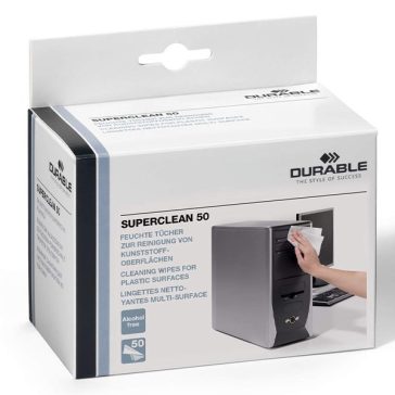 Tisztítókendő DURABLE műanyaghoz 50 darabos
