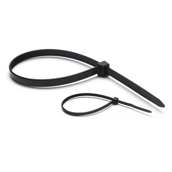 Kábelkötegelő-gyorskötöző ENTAC 100mm x 2,5mm fekete 50 darabos
