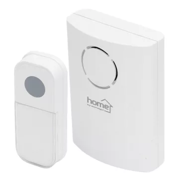   Csengő vezeték nélküli HOME DB1020DC elemes tápellátás fehér