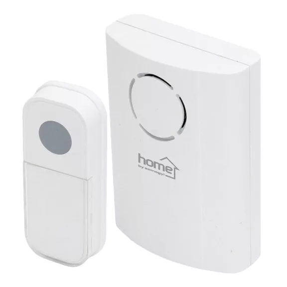 Csengő vezeték nélküli HOME DB1020DC elemes tápellátás fehér Csengő vezeték nélküli HOME DB1020DC elemes tápellátás fehér