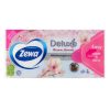 Papírzsebkendő ZEWA Deluxe 3 rétegű 90 darabos Sensitive/Blossom Moments