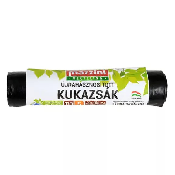 Szemeteszsák MAZZINI 110L újrahasznosított 5 darabos Szemeteszsák MAZZINI 110L újrahasznosított 5 darabos
