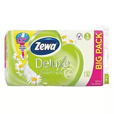 Toalettpapír ZEWA Deluxe Camomile 3 rétegű 16 tekercses