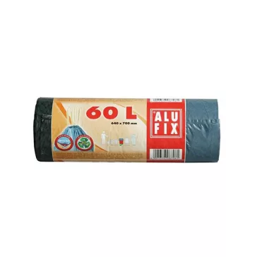   Szemeteszsák ALUFIX 60L 16 mikronos zárószalaggal zöld 20 darabos