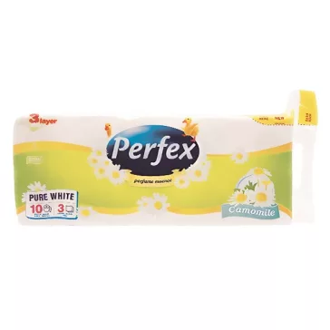   Toalettpapír PERFEX Soft & Light kamilla 3 rétegű 10 tekercses