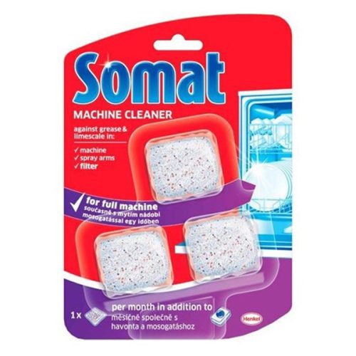Mosogatógép tisztító tabletta SOMAT 3x20 g