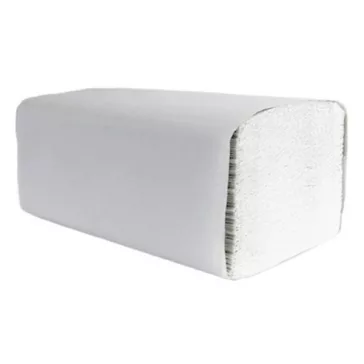   Kéztörlő hajtogatott VECTRALINE ("Z/V") 25x21 cm 2 rétegű 150 lap 100% cellulóz hófehér 20 csomag/doboz