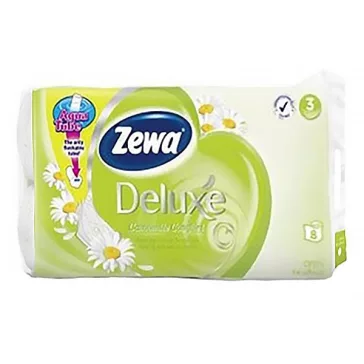 Toalettpapír ZEWA Deluxe Camomile 3 rétegű 8 tekercses