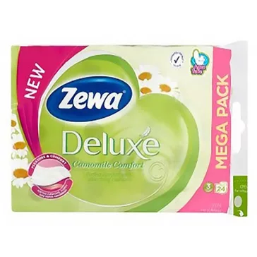 Toalettpapír ZEWA Deluxe Camomile 3 rétegű 24 tekercses