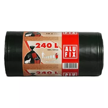   Szemeteszsák ALUFIX 240L sittes 35 mikronos fekete 10 darab/tekercs