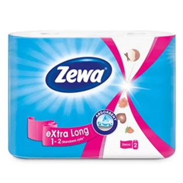   Kéztörlő tekercses háztartási ZEWA Premium Extra Long 70 lap 2 tekercses  2rétegű