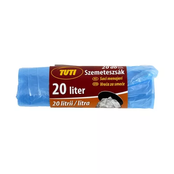 Szemeteszsák TUTI 20L 20 db/tekercs Szemeteszsák TUTI 20L 20 db/tekercs